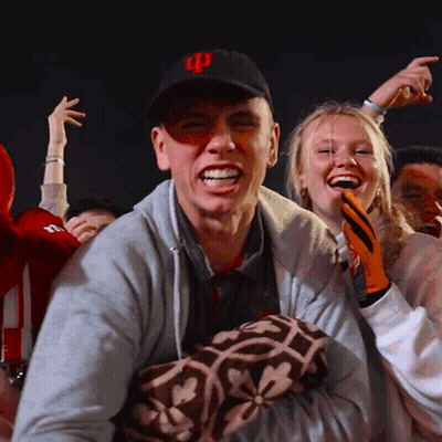 Man Wearing Iowa Hat GIF