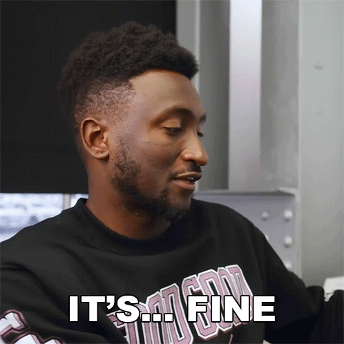 Man Wearing It S Fine Sweatshirt GIF