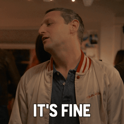Man Wearing Jacket Saying It's Fine GIF