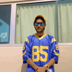 Man Wearing Jersey Straight Face GIF