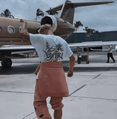 Man Wearing Marijuana Leaf T-Shirt GIF