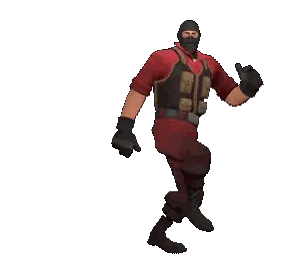 Man Wearing Mask And Gloves Dancing Sticker