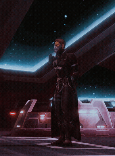 Man Wearing Mask In Front Of Armour Building GIF