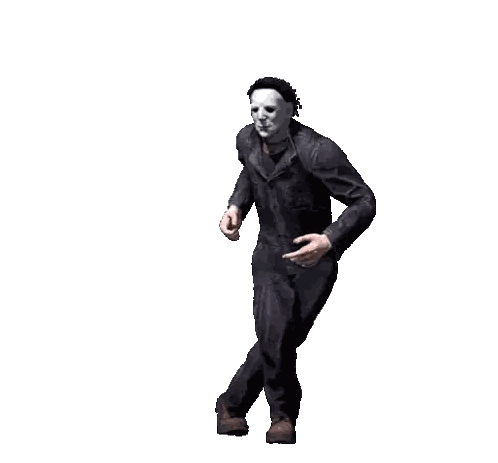 Man Wearing Mask Pointing Sticker