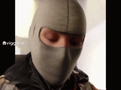 Man Wearing Mask With Vigge.Ai GIF