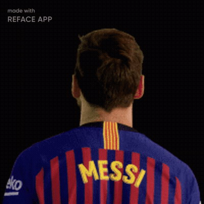 Man Wearing Messi Jersey GIF