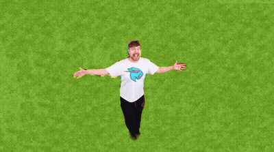 Man Wearing MrBeast T-Shirt GIF