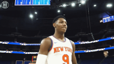 Man Wearing New York Jersey Number 9 GIF