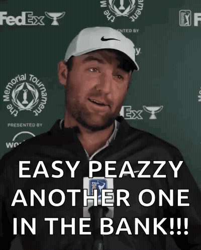 Man Wearing Nike Hat Says Easy Peazzy GIF