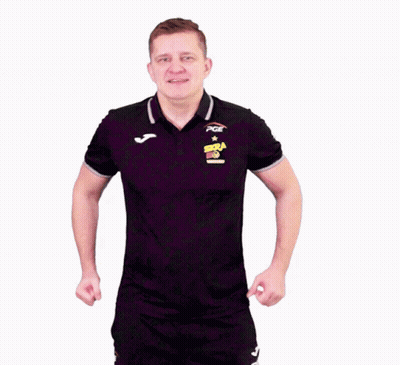Man Wearing PGE Black Shirt GIF