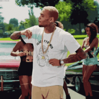 Man Wearing Pyramid T-Shirt GIF