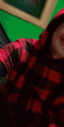 Man Wearing Red Checkered Hoodie GIF
