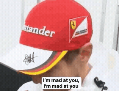 Man Wearing Red Hat Saying Im Mad At You GIF