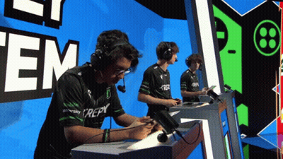 Man Wearing Repy Shirt At Desk GIF
