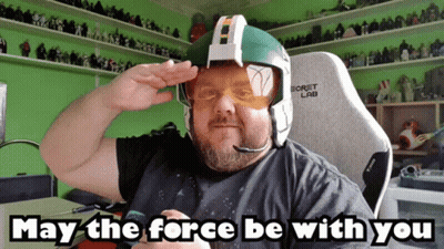 Man Wearing Secret Lab Helmet GIF