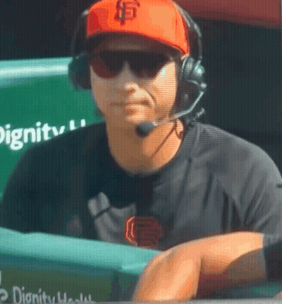 Man Wearing SF Hat And Headphones GIF