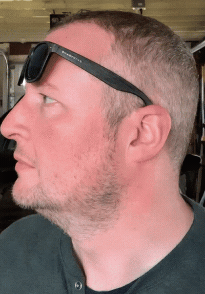 Man Wearing Shadbrite Sunglasses