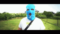 Man Wearing Ski Mask Slap GIF