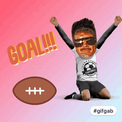 Man Wearing Sunglasses And Goal Shirt GIF