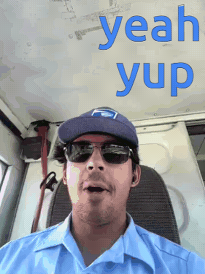 Man Wearing Sunglasses And Hat Saying Yeah Yup GIF