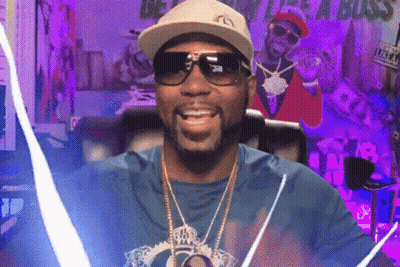 Man Wearing Sunglasses And Hat Smiling GIF