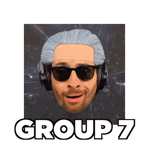 Man Wearing Sunglasses And Headphones Sticker