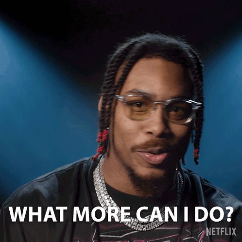Man Wearing Sunglasses And Necklace Saying What GIF