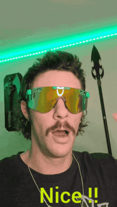 Man Wearing Sunglasses And T-Shirt GIF