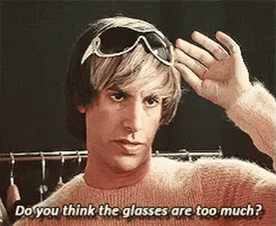 Man Wearing Sunglasses Asking If Too Much GIF