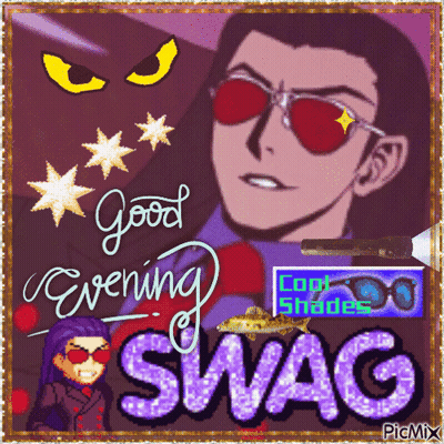 Man Wearing Sunglasses Good Evening Swag GIF