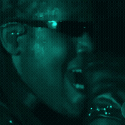 Man Wearing Sunglasses In The Dark GIF