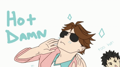 Man Wearing Sunglasses Saying Hot Damn GIF