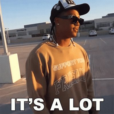 Man Wearing Support You Frenz Sweatshirt GIF