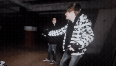 Man Wearing Supreme Sweatshirt GIF