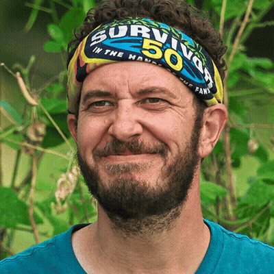 Man Wearing Survivor Headband In Jungle GIF