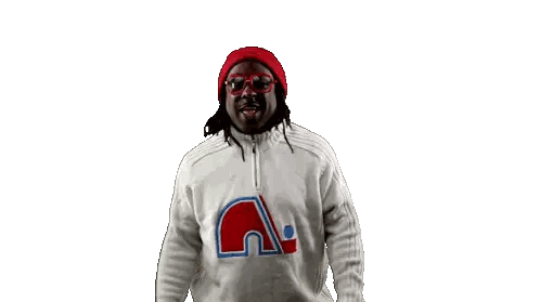 Man Wearing Sweater With Letter A Sticker