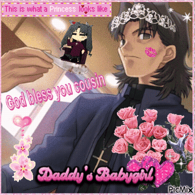 Man Wearing Tiara And Flowers God Bless You GIF