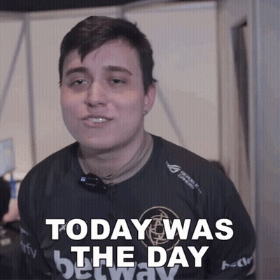 Man Wearing Today Was The Day Shirt GIF