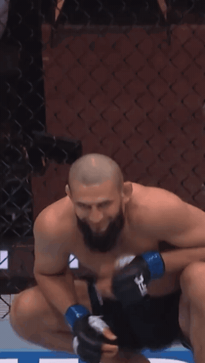 Man Wearing UFC Boxing Gloves GIF