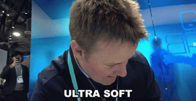 Man Wearing Ultra Soft Lanyard GIF