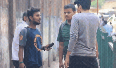 Man Wearing Watch The World T-Shirt GIF