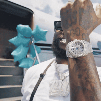 Man Wearing Watch With 99 GIF