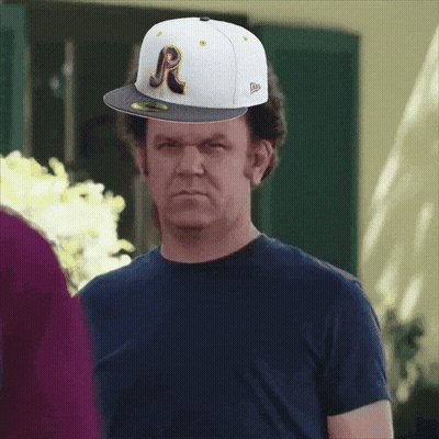 Man Wearing White Hat With R GIF