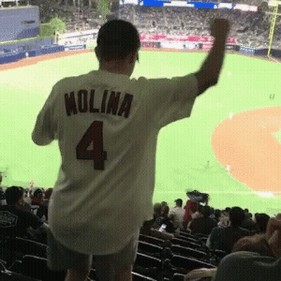 Man Wearing White Jersey Number 4 GIF