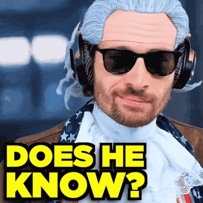 Man Wearing Wig And Sunglasses Does He Know GIF