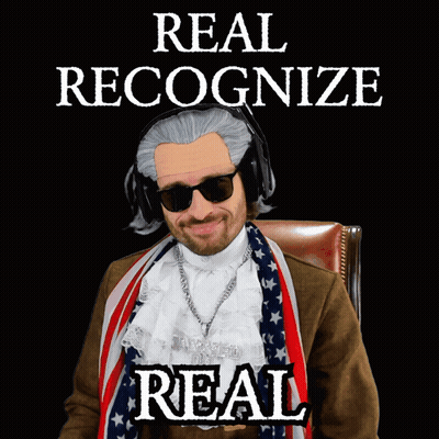Man Wearing Wig And Sunglasses Real Recognize Real GIF