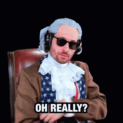 Man Wearing Wig And Sunglasses Saying Oh Really GIF