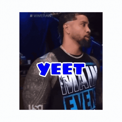 Man Wearing Yeet Man Shirt GIF