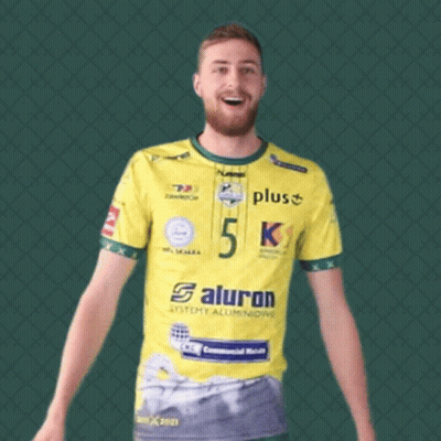 Man Wearing Yellow Plus 5 K Shirt GIF
