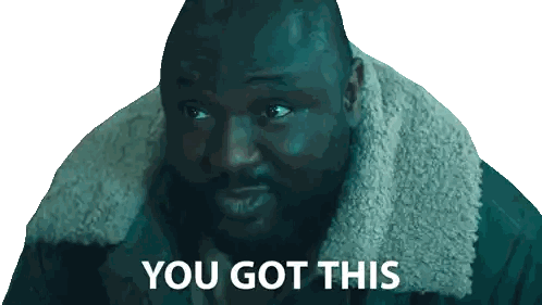 Man Wearing You Got This Jacket Sticker